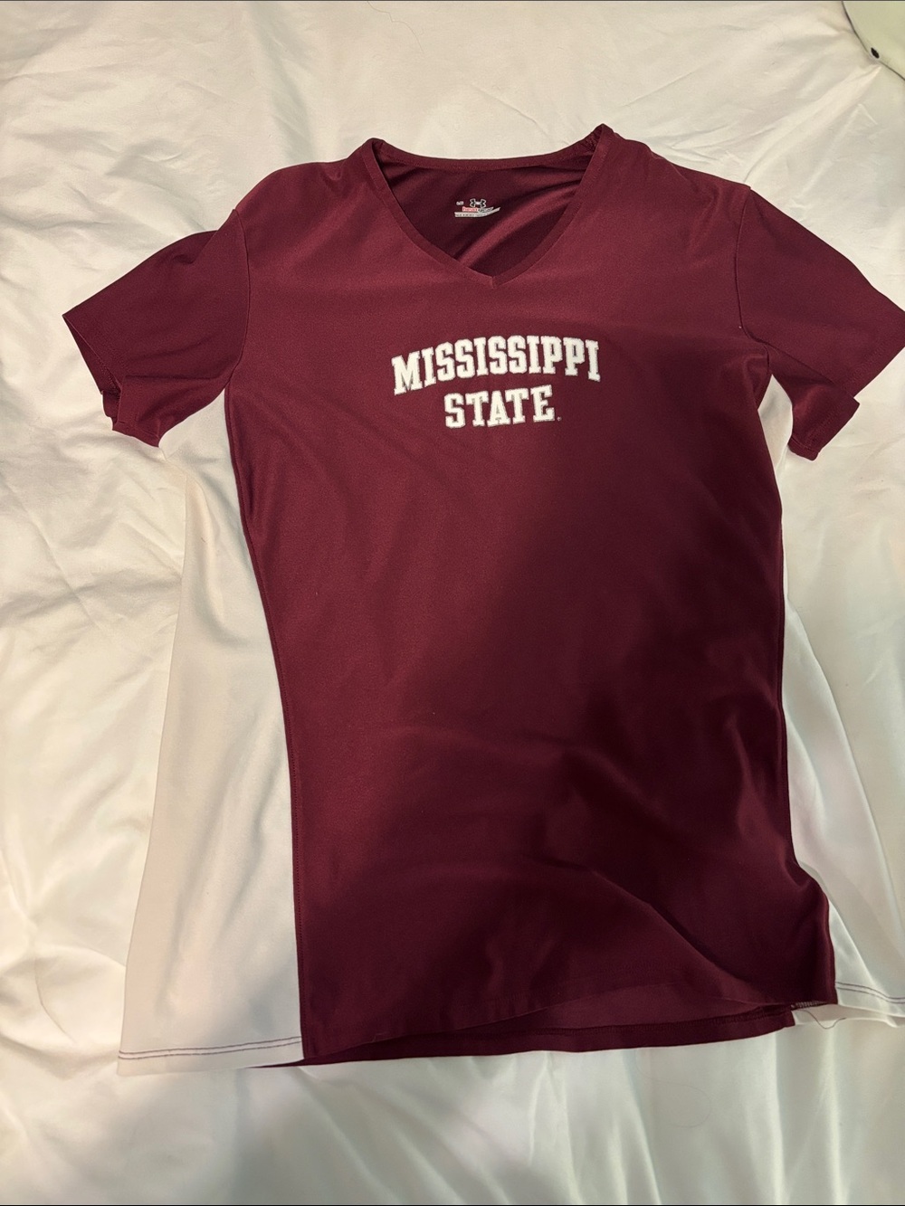 Mississippi State kids Maroon V-Nec